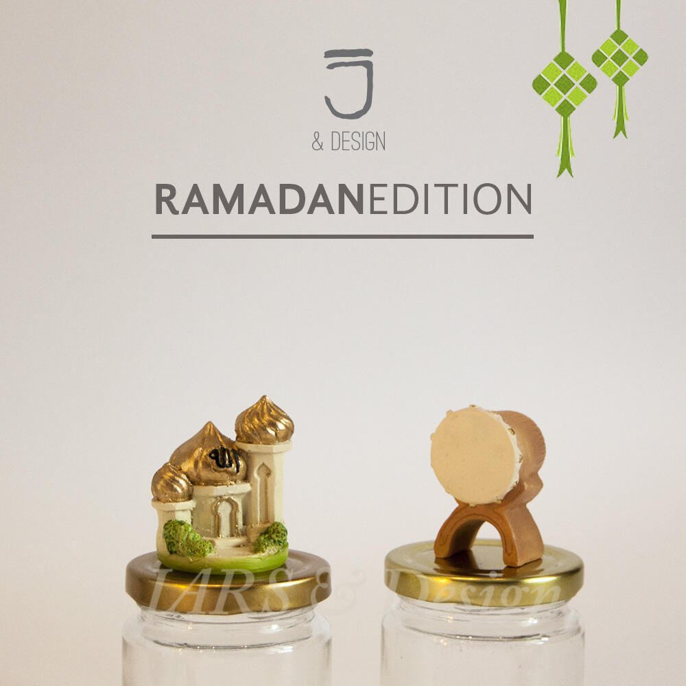Botol Kaca Ramadhan - @jarsanddesign