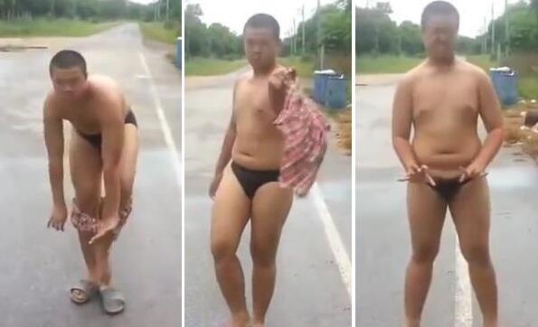 &#91;Super Funny&#93; Jackass Thailand Boy : Memantang Memasukkan Semut Api pd Otongnya