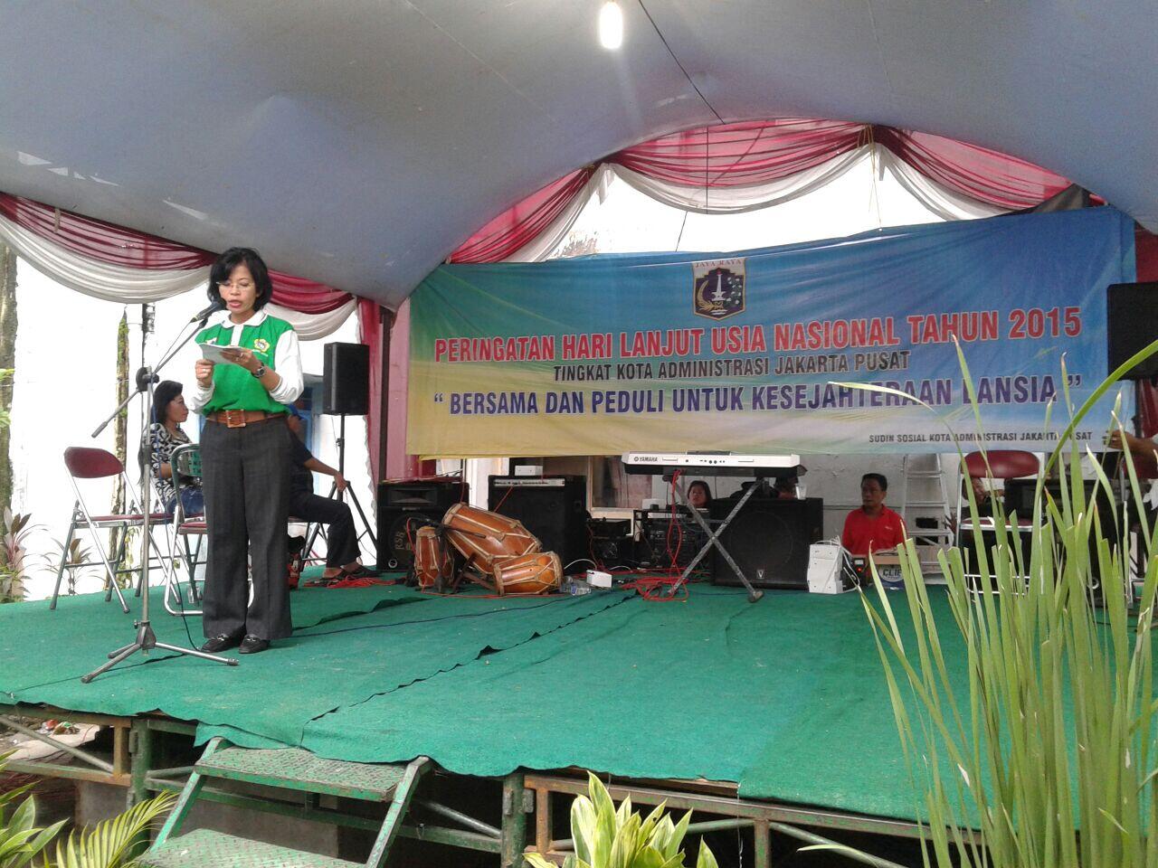 Peringatan Hari Lanjut Usia Nasional Tahun 2015 Tk. Kota Administrasi Jakarta Pusat