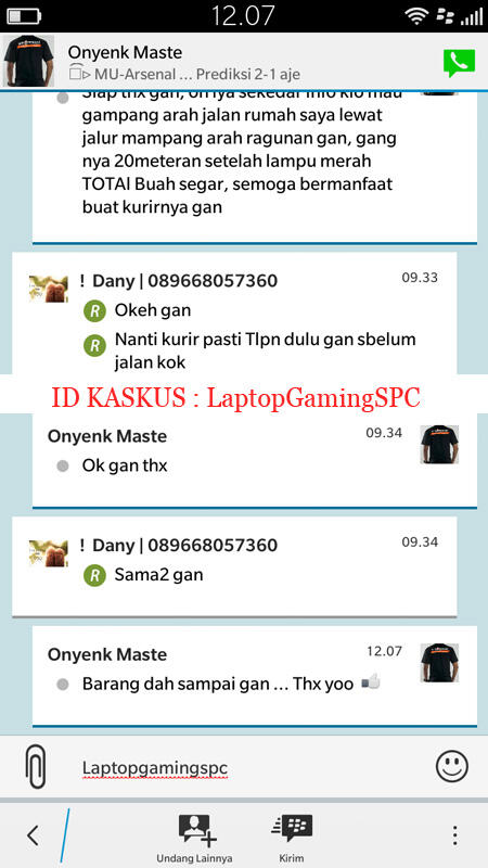 Testimonial dan Feedback > GamerJakarta.com - Laptop Gaming Specialist