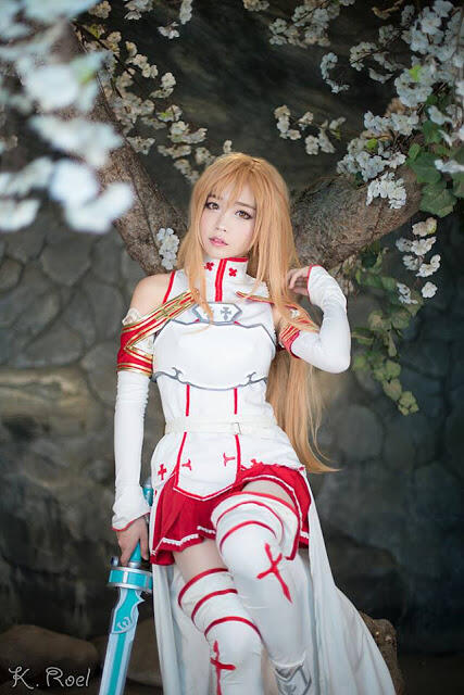 Tomia cosplay jadi Asuna Sword Art Online, Gan!