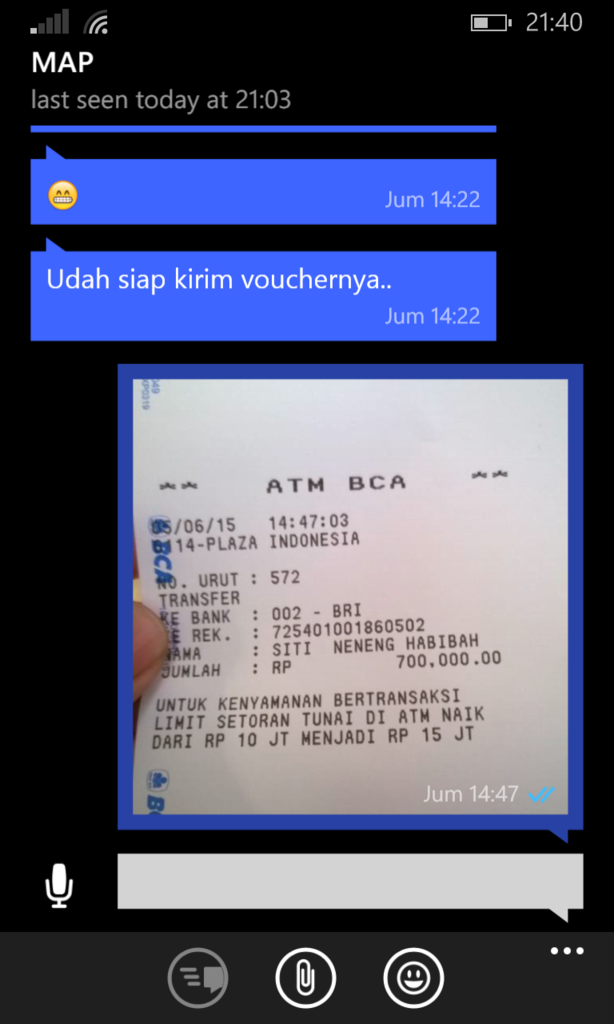 Surat Terbuka untuk saudari Flintzx - Voucher MAP -