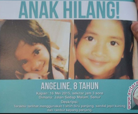 Angeline &#91;Bocah Hilang&#93; Ditemukan Dikubur bersama sampah didepan rumahnya