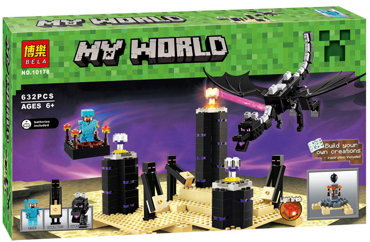 Terjual KW LEGO MINECRAFT Bela enderman steve ender dragon 