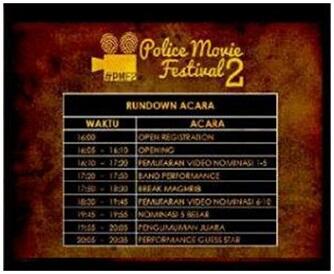 PENGUMUMAN 10 NOMINASI POLICE MOVIE FESTIVAL II
