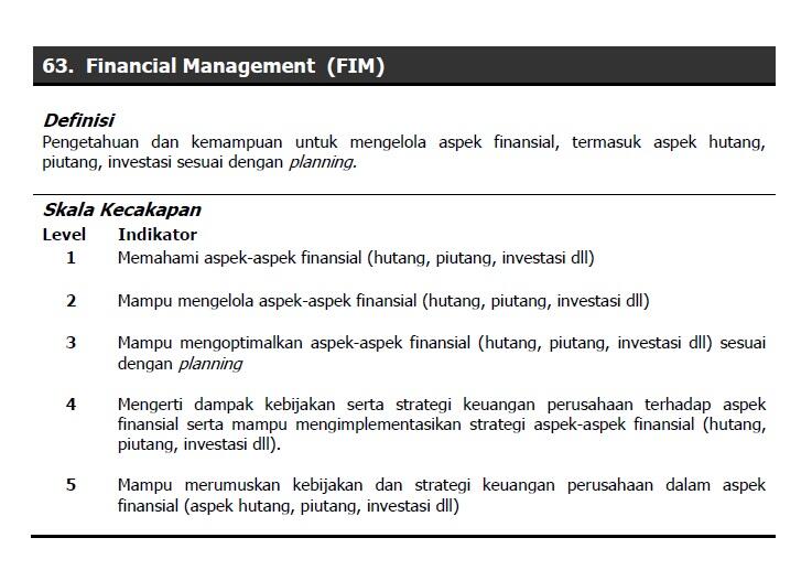 Dijual Kamus Kompetensi dan Matrix Kompetensi