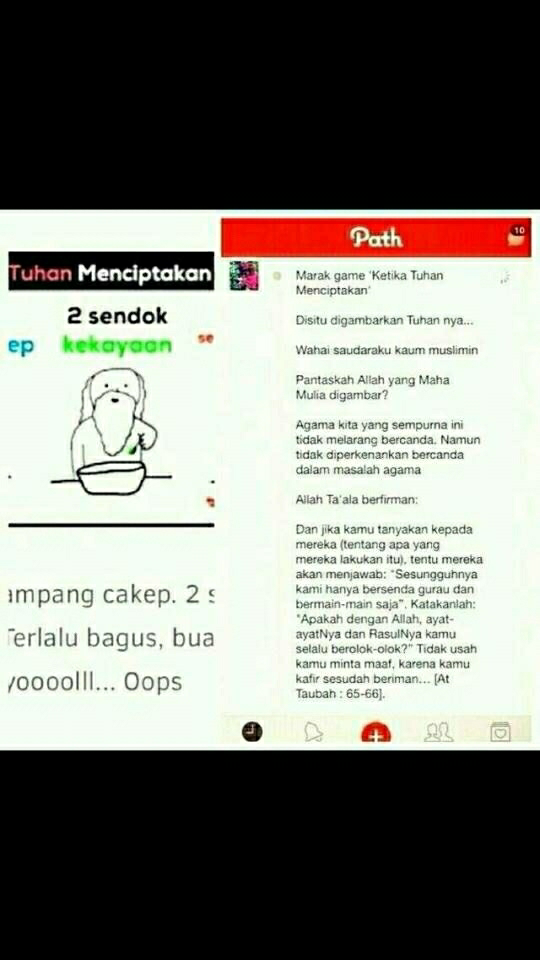 kontroversi aplikasi andorid'ketika tuhan menciptakan'
