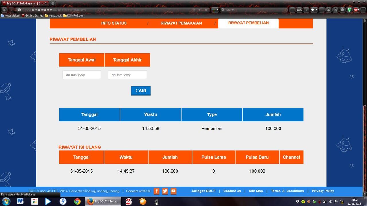 BOLT SANGAT2 MENGECEWAKAN