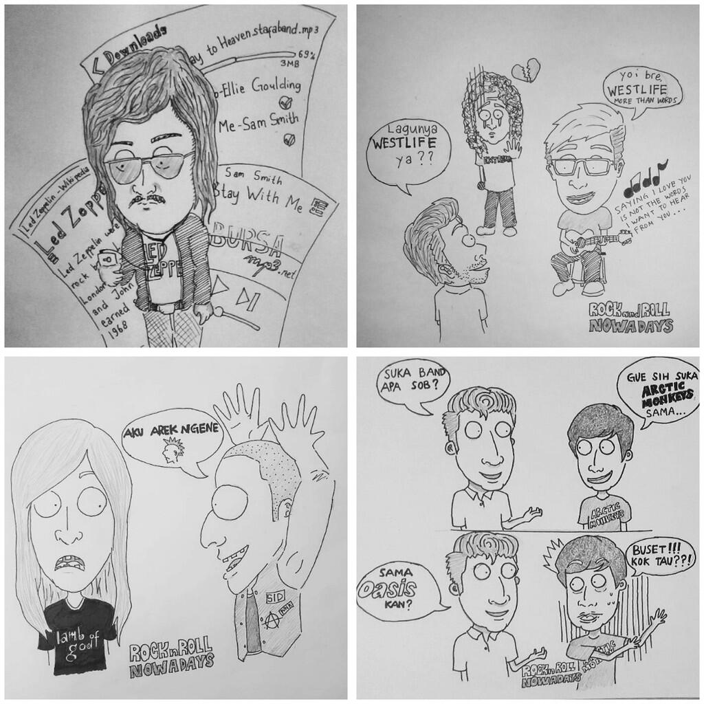 KOMIK buatan ane tentang kehidupan sehari2,fakta dan fenomena ROCKNROLL, PUNK, METAL