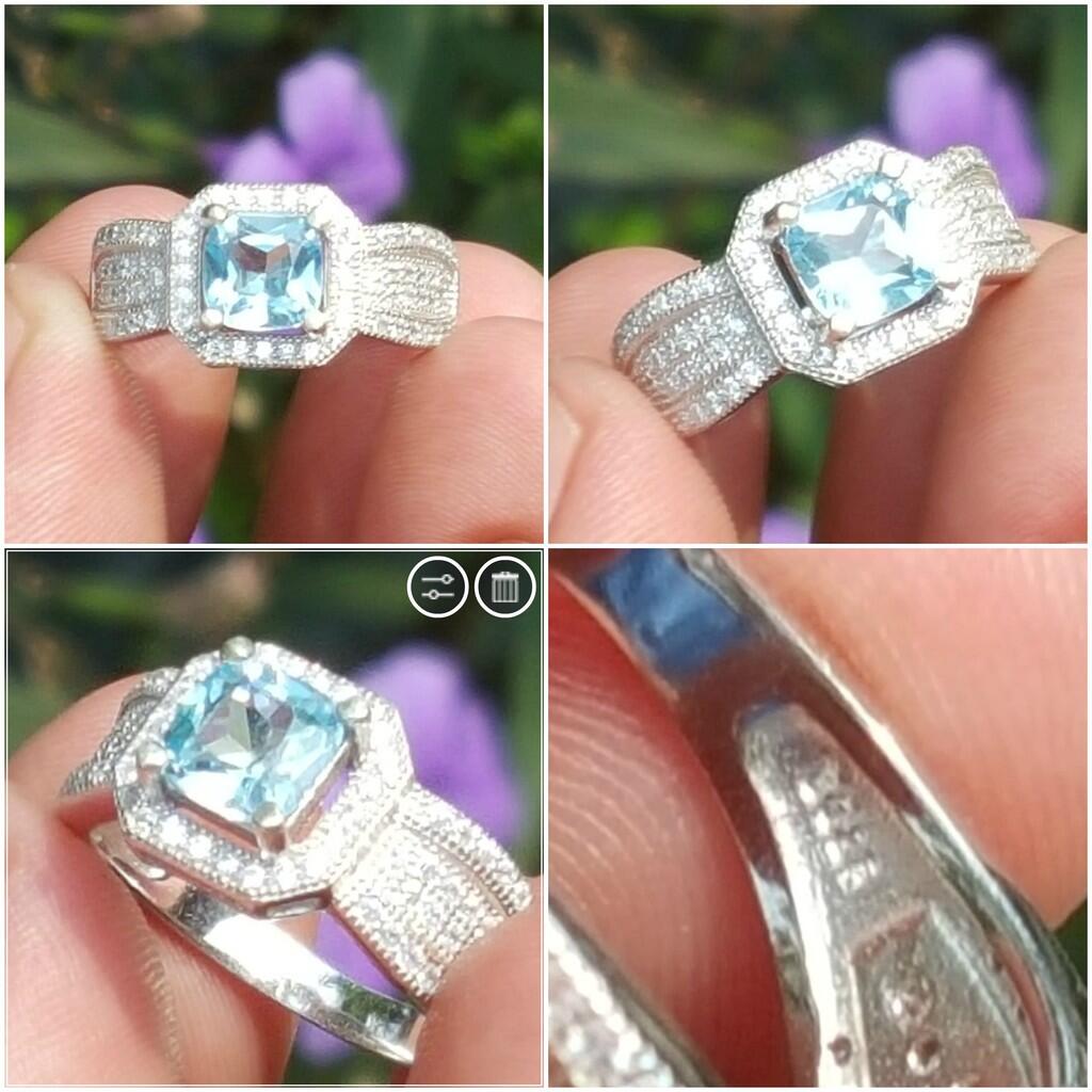 LELANG ANTI MAINSETRUM! (BLACK DIAMOND, FIRE OPAL, TOP GEMS IN SILVER 925, DLL!!)