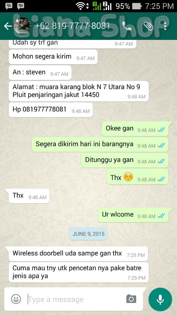 Testimonial Lianaolshop