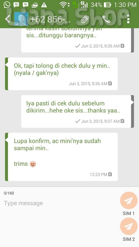 Testimonial Lianaolshop