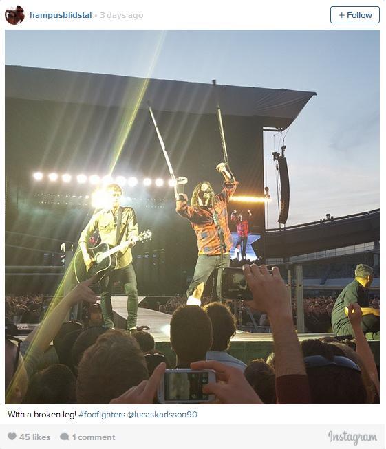Foo Fighters Tetap Manggung Walau Kakinya Dave Grohl Patah