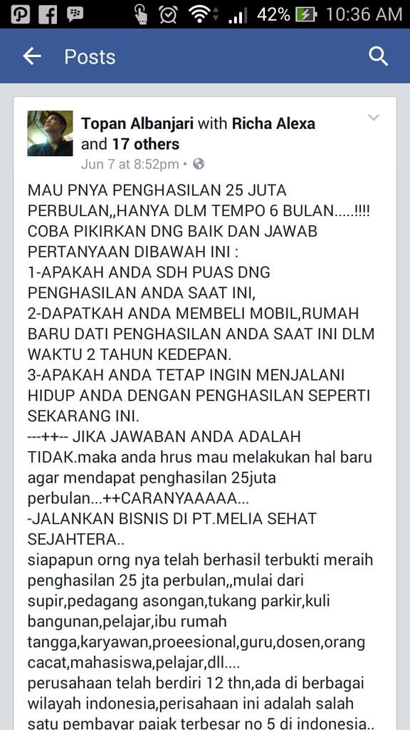 komen fb paling singkat,jelas,dan padat
