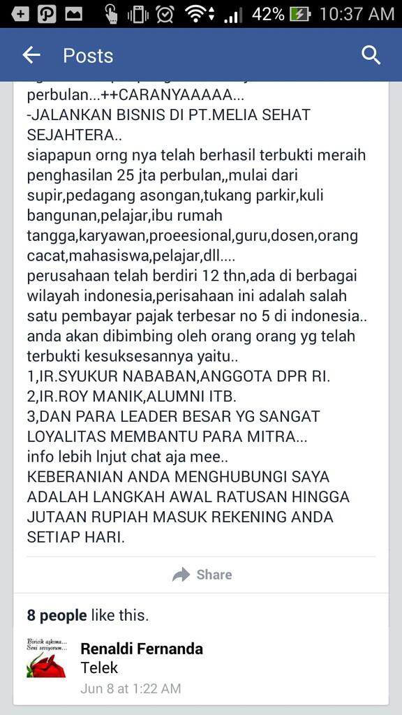 komen fb paling singkat,jelas,dan padat