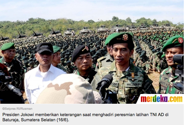Gaya Militer Ala Jokowi
