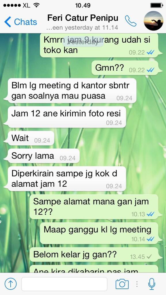 Penipuan Feri Catur Prasetiyo