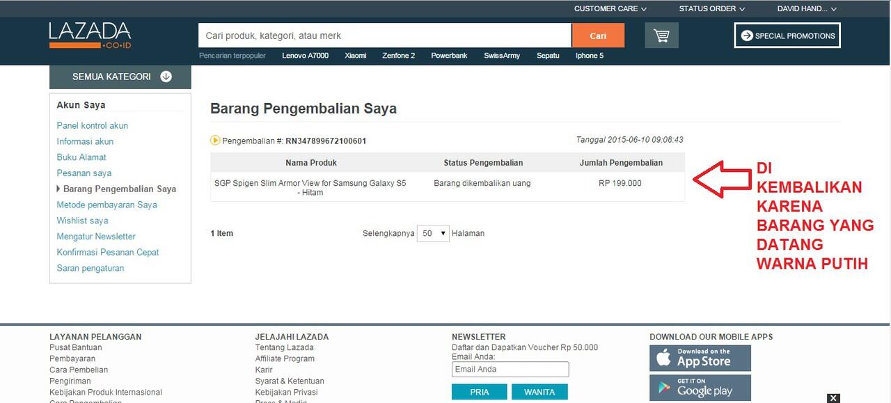 LAZADA SANGAT MENGECEWAKAN