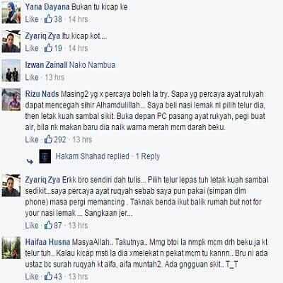 HEBOH!! Telur goreng berdarah setelah dibacakan Al-Qur'an