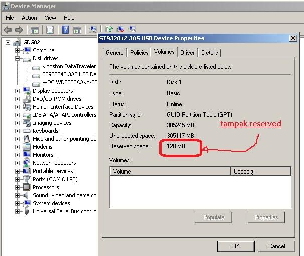 CARA FORMAT RESERVED DI HDD EXTERNAL???