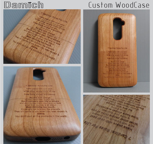 Wood Case HTC, Nexus, iPhone, Oneplus, Samsung, LG - CUSTOM CASE LASER ENGRAVING