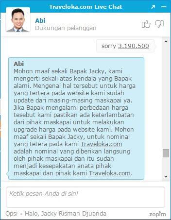 Traveloka.com tidak seperti apa yang di PROMOSIKAN &amp; customer service yang buruk.