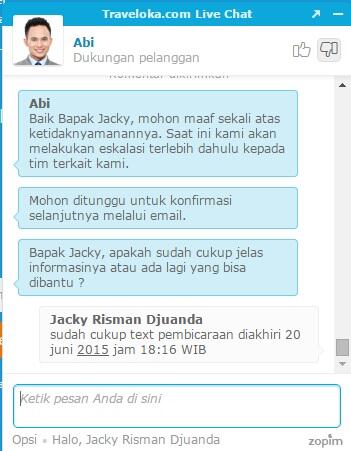 Traveloka.com tidak seperti apa yang di PROMOSIKAN &amp; customer service yang buruk.