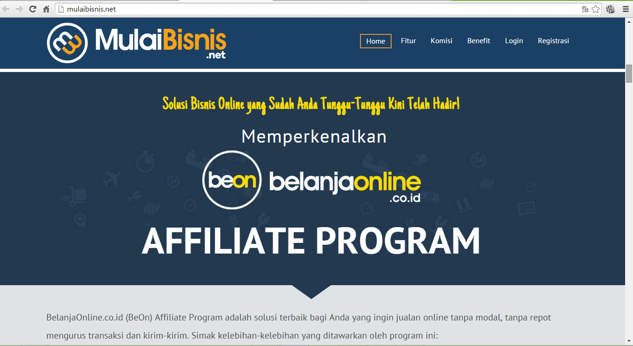 Kabar Gembira bagi anda yang ingin jualan ONLINE tapi tidak punya produk!!!.