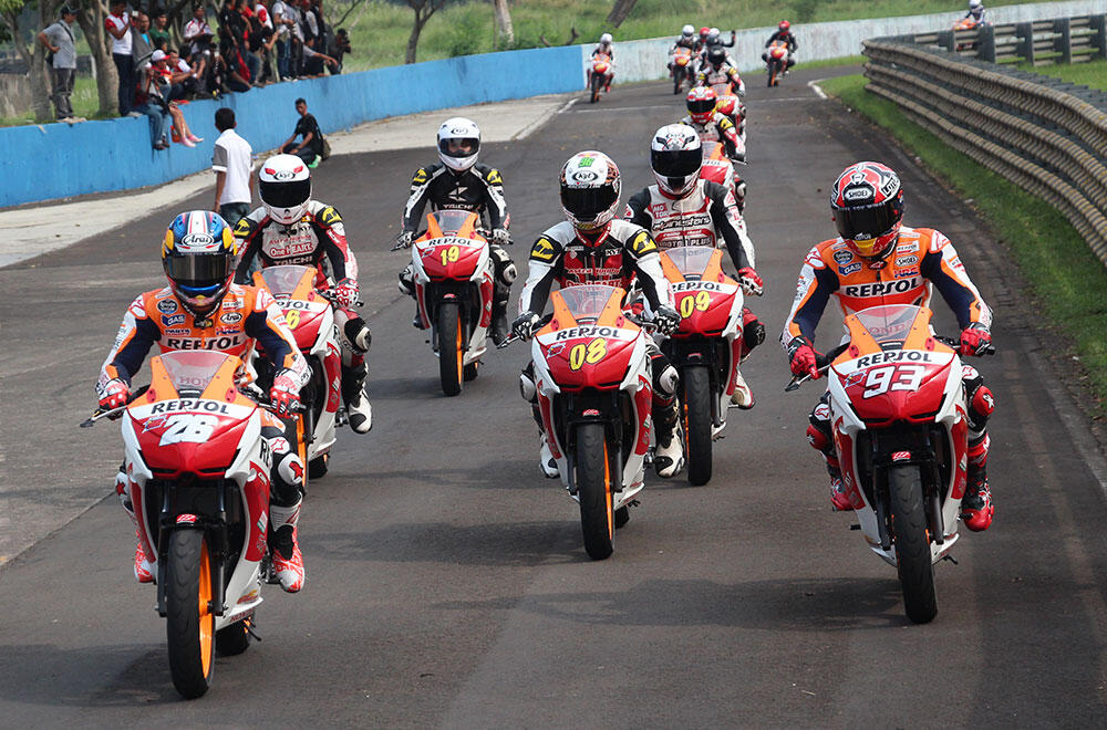 Momen RACE bareng Marc Marquez dan Dani Pedrosa