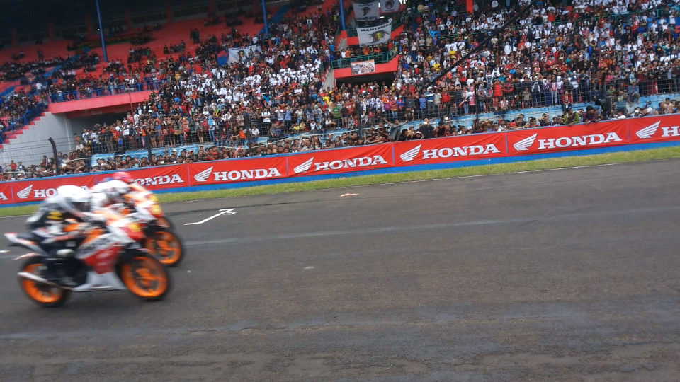 Momen RACE bareng Marc Marquez dan Dani Pedrosa