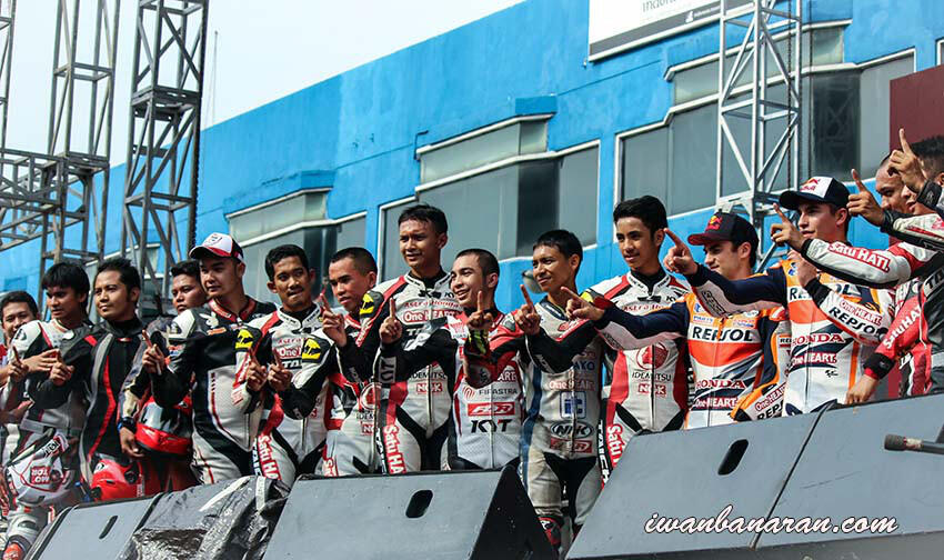 Momen RACE bareng Marc Marquez dan Dani Pedrosa