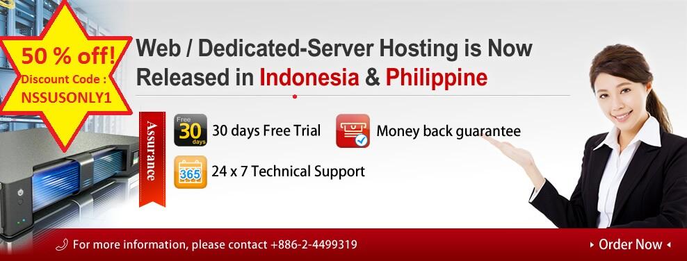 50% DISCOUNT INDONESIA SERVER HOSTING