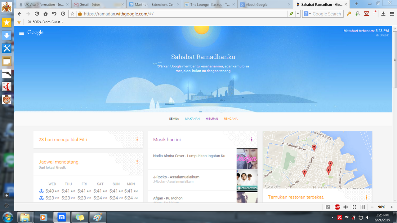 Masuk gan!! Google Merayakan Ramadan!!