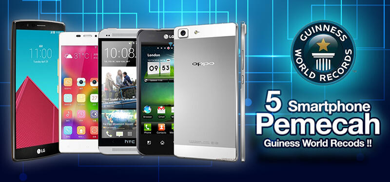 5 Smartphone Pemecah Rekor di Guinness Worlds of Records