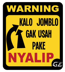 Kumpulan Stiker lucu di spakboardr motor, awas nabrak!