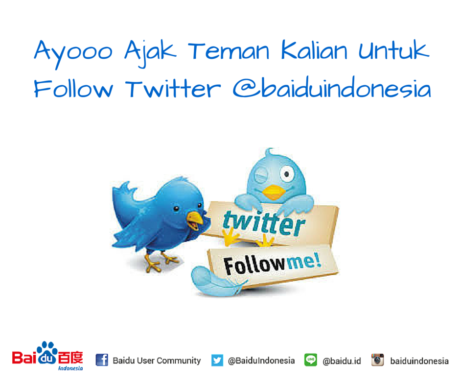 Kompetisi Ajak Teman Follow Twitter