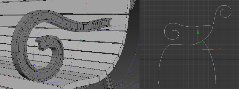 Architectural - Int - Garden Chair Modeling 02
