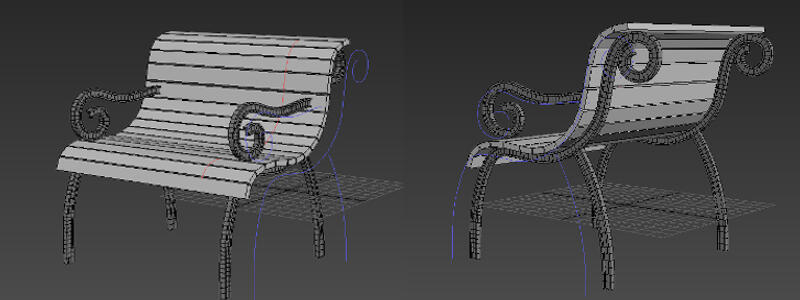 Architectural - Int - Garden Chair Modeling 02