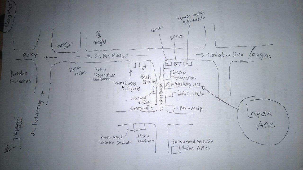 oper kontrak warkop, indomie, roti panggang dan peralatan. jakarta, jembatan lima