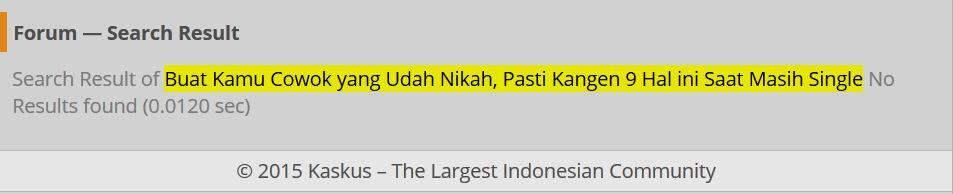 &#91;Udah Nikah&#93;Cowok, Pasti Kangen 9 Hal ini Saat Masih Single.