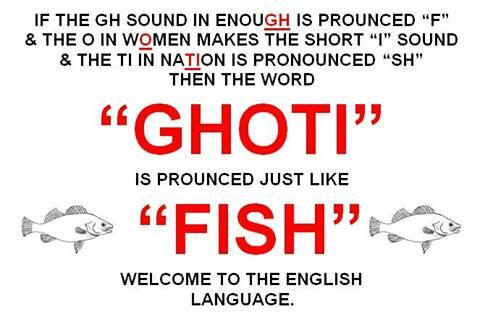 English is a CRAZY language, period!