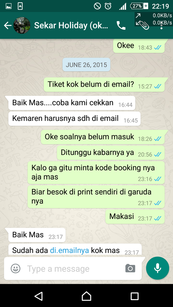 PENIPUAN TIKET PESAWAT, a.n INES ERMERAWAN ngaku dari SEKAR HOLIDAY MALANG