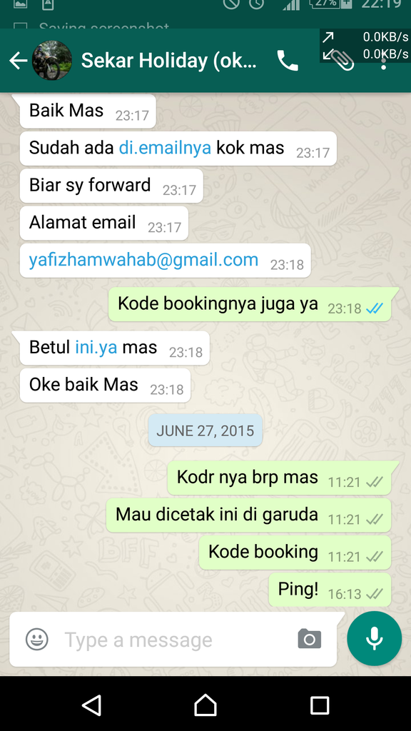 PENIPUAN TIKET PESAWAT, a.n INES ERMERAWAN ngaku dari SEKAR HOLIDAY MALANG