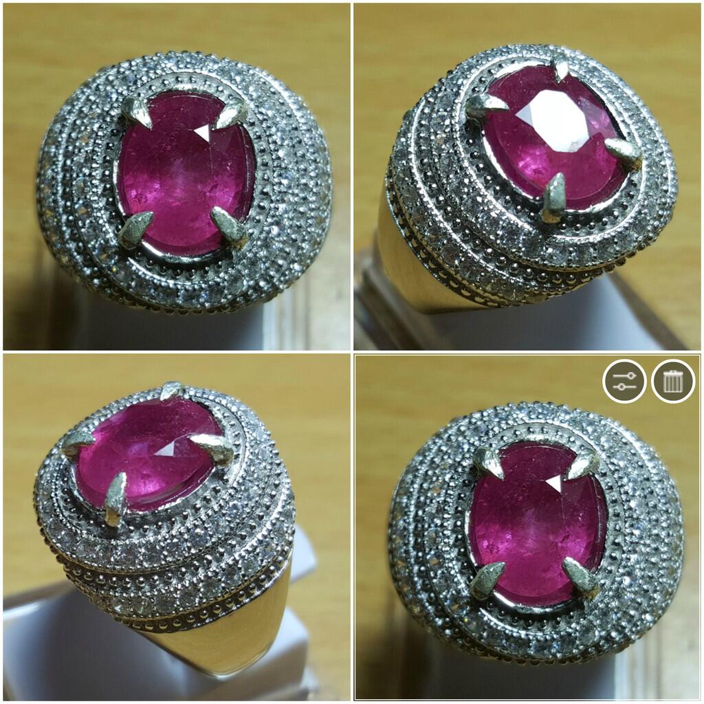 LELANG SUDAH KUDUGA ITU BATU! (FANCY BLUE DIAMOND AND TOP GEMS IN SILVER 925!)