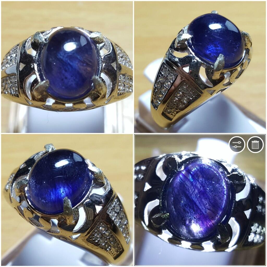 LELANG SUDAH KUDUGA ITU BATU! (FANCY BLUE DIAMOND AND TOP GEMS IN SILVER 925!)