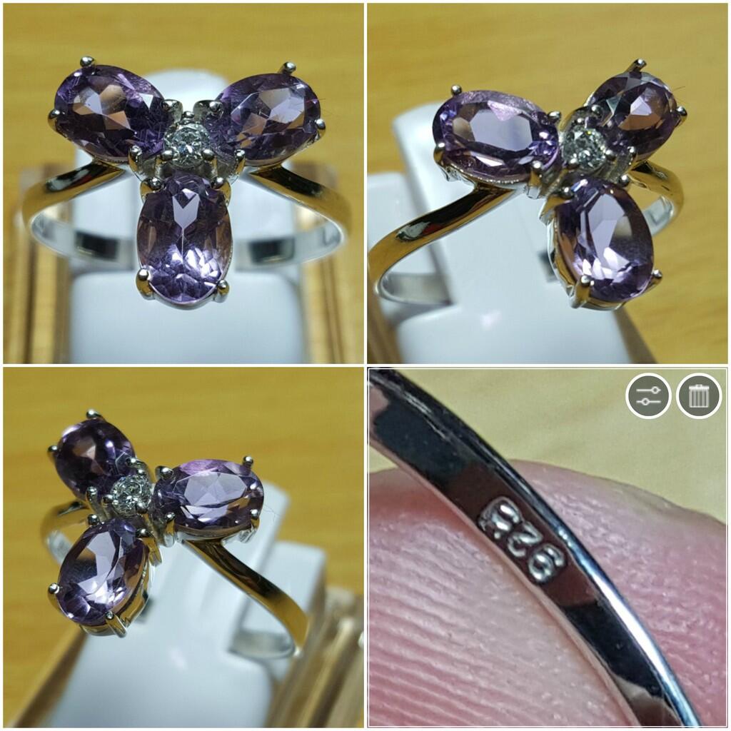 LELANG SUDAH KUDUGA ITU BATU! (FANCY BLUE DIAMOND AND TOP GEMS IN SILVER 925!)