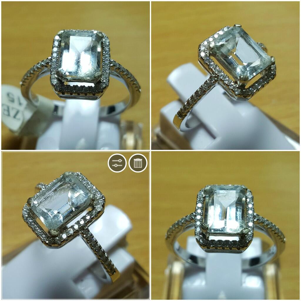 LELANG SUDAH KUDUGA ITU BATU! (FANCY BLUE DIAMOND AND TOP GEMS IN SILVER 925!)