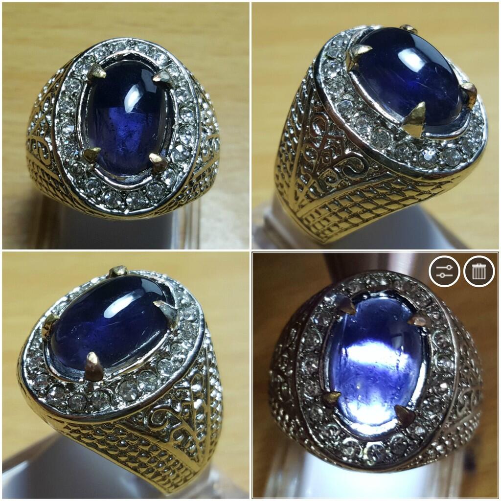LELANG SUDAH KUDUGA ITU BATU! (FANCY BLUE DIAMOND AND TOP GEMS IN SILVER 925!)