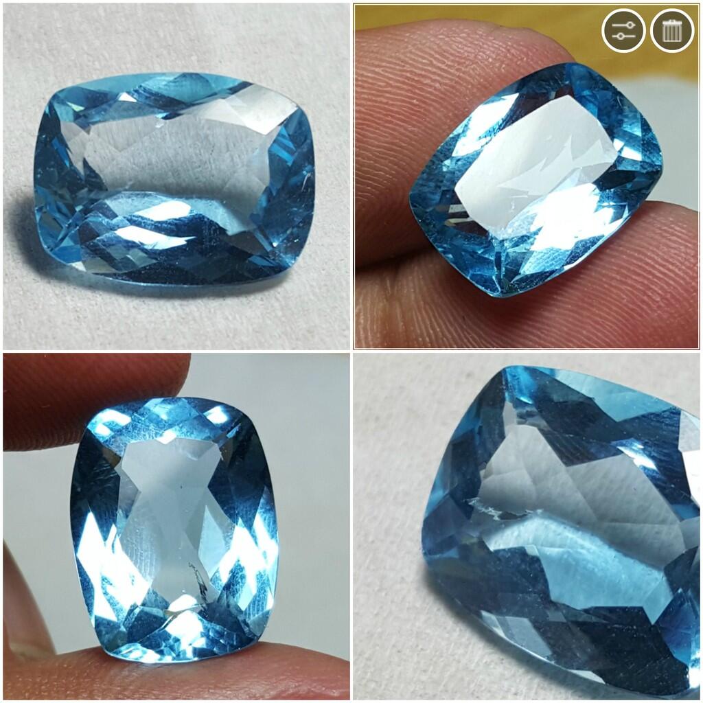LELANG SUDAH KUDUGA ITU BATU! (FANCY BLUE DIAMOND AND TOP GEMS IN SILVER 925!)