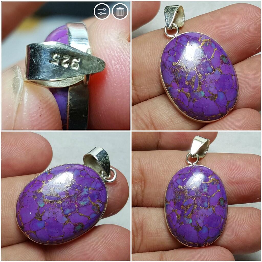 LELANG SUDAH KUDUGA ITU BATU! (FANCY BLUE DIAMOND AND TOP GEMS IN SILVER 925!)